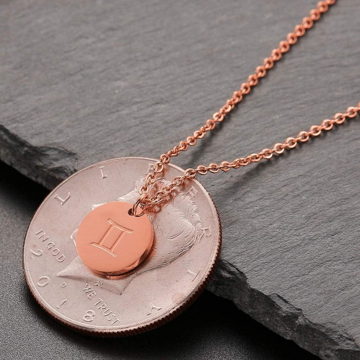 Sternzeichen Kette Gold Zwilling Astrologie Damen Geschenk