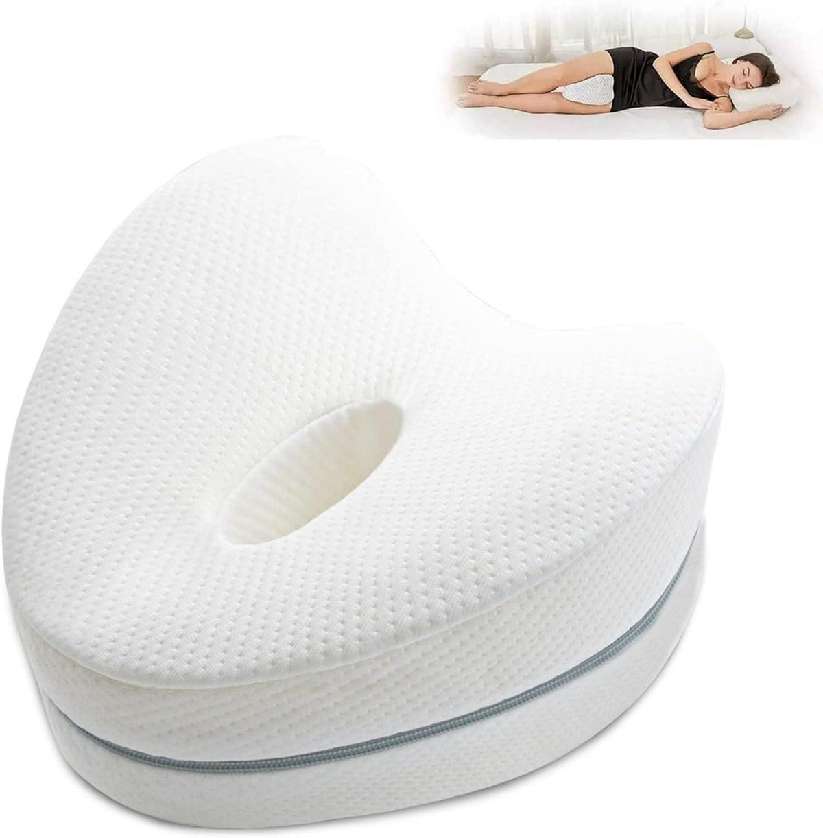 Orthopädisches Kniekissen für Seitenschläfer Memory Foam Support