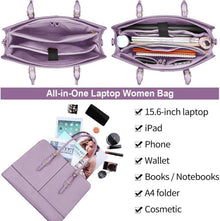 Lubardy Handtasche Damen Shopper Groß Wasserdicht 15.6 Zoll