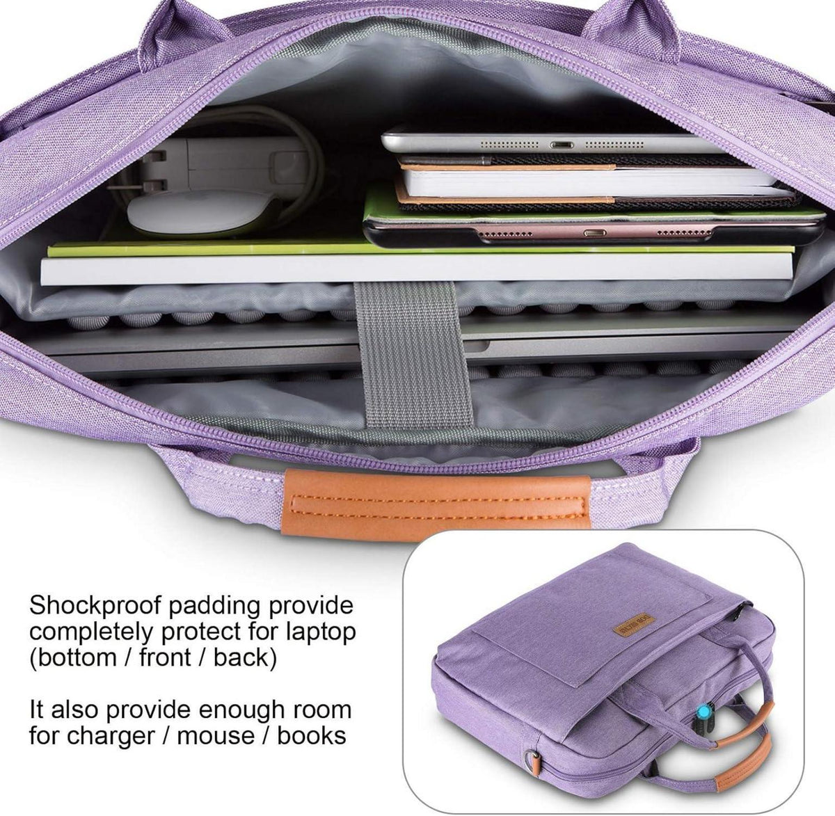 Dob 17.3 Zoll Laptoptasche violett Schultertasche 17-17.3 Zoll Laptop Dell Acer Asus HP