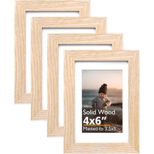 Bilderrahmen Naturholz mit Acrylglas 10x15 für Bilder