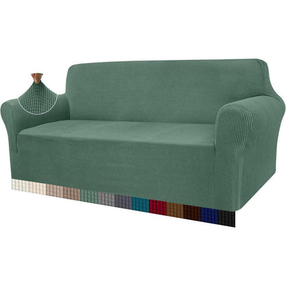 Elastischer Sofabezug 3-Sitzer Salbei - Modern & Schutzhülle
