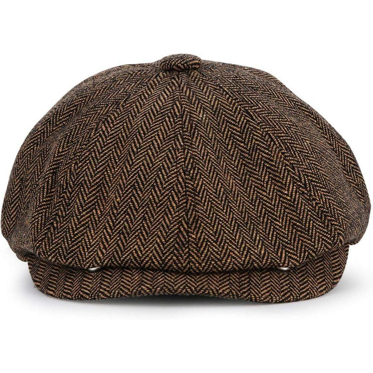 Newsboy Mütze Fischgräten Tweed 8-Panel Gatsby Cap Herren Damen 61-63cm