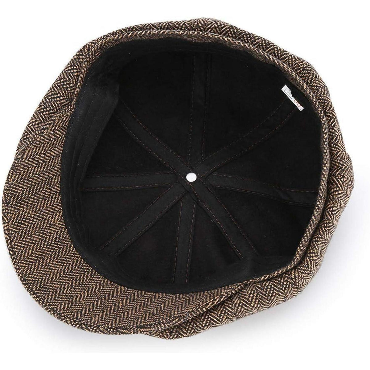 Newsboy Mütze Fischgräten Tweed 8-Panel Gatsby Cap Herren Damen 61-63cm
