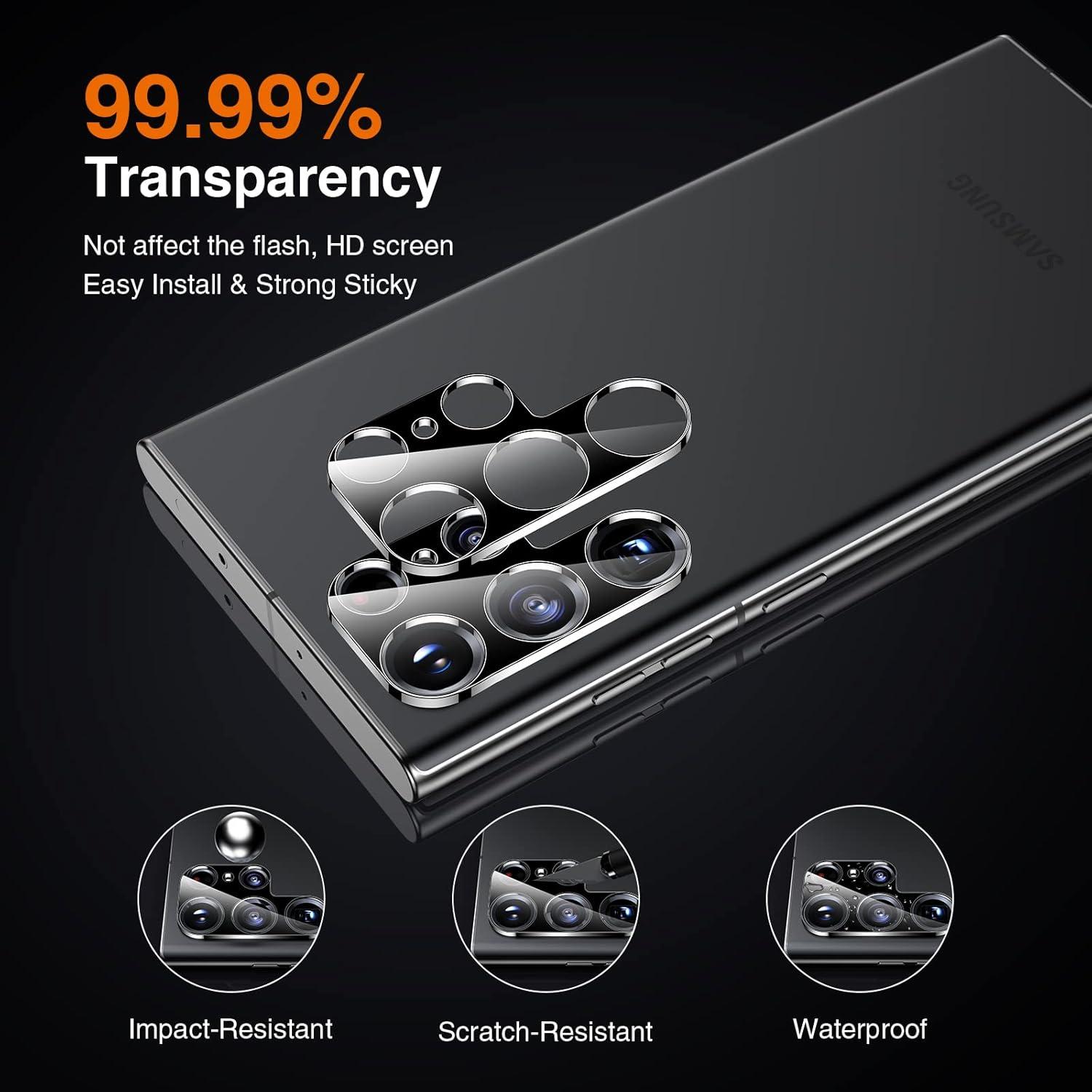 Samsung Galaxy S23 Ultra TPU Schutzfolie + Panzer Glas Kameraschutz