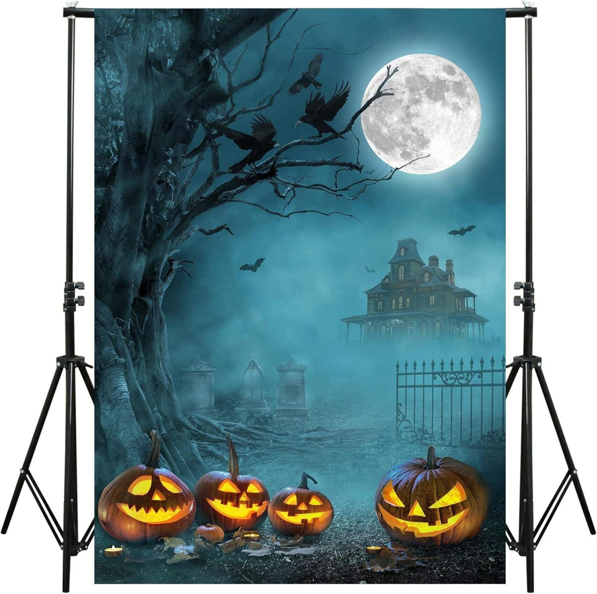 Halloween Hintergrund Studio Requisiten Themenpartys 5x7ft