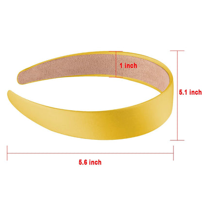 12 Stück Satin Stirnbänder Damen Mädchen Haarreifen 12