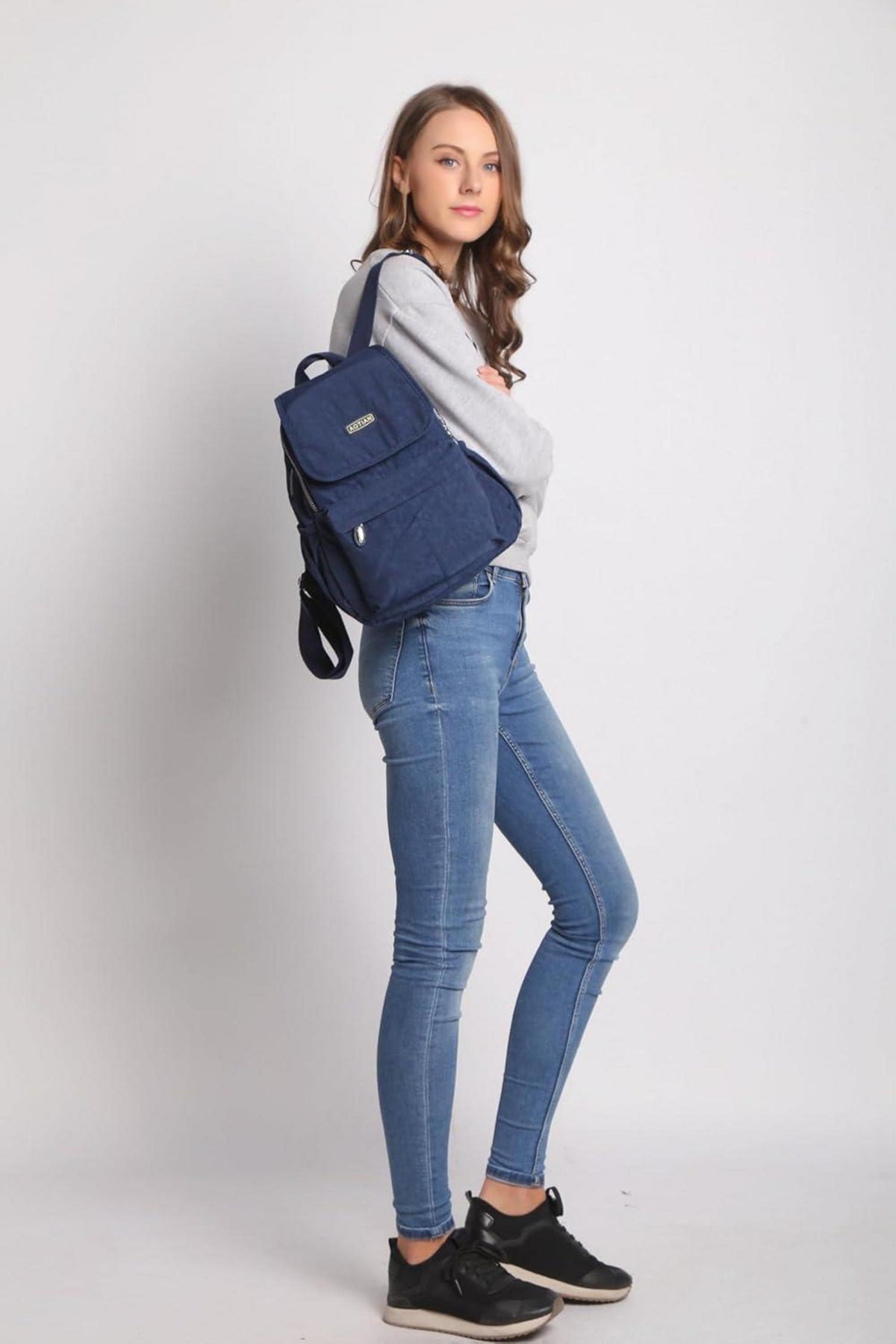 AOTIAN Leichter Blauer Rucksack für Damen und Mädchen 10L