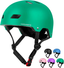 Kinder Fahrradhelm CE-zertifiziert für Bike Skateboard Scooter Grün S