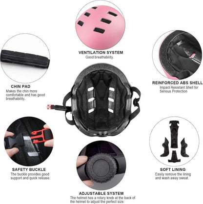 Kinder Fahrradhelm Kinderhelm Radhelm CE-Zertifizierung Pink