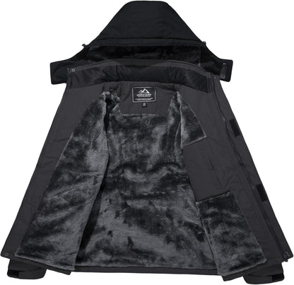 Herren Winter Skijacke Fleece Softshelljacke Wasserdicht