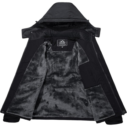 Herren Winter Skijacke Fleece Gefüttert, Wasserdicht