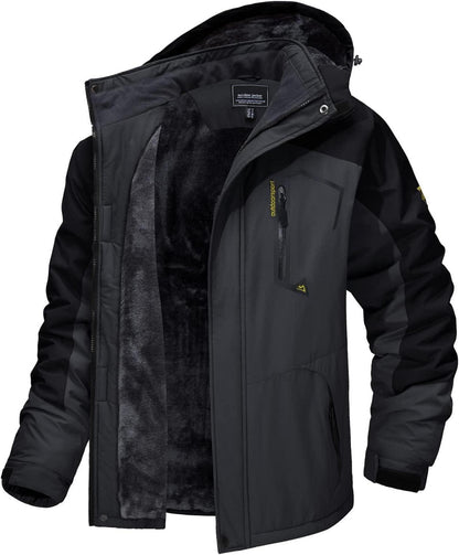 Skijacke Herren Winter Fleece Gefüttert Outdoor Softshell Wasserdicht
