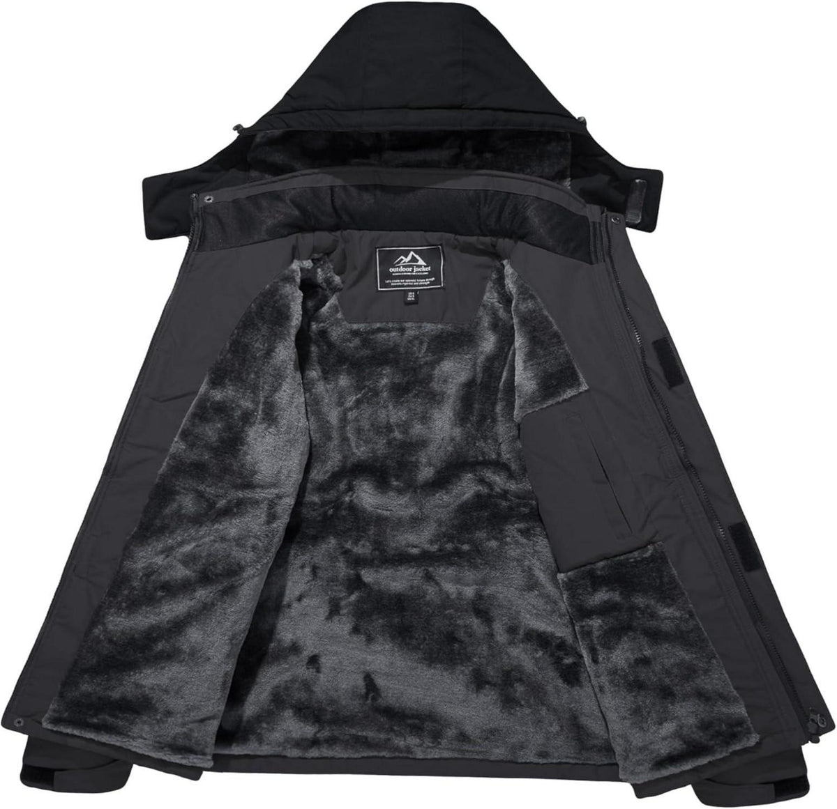 Herren Winter Skijacke Fleece Gefüttert Outdoorjacke