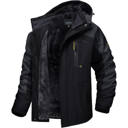 Herren Winter Skijacke Fleece Gefüttert Wasserdicht