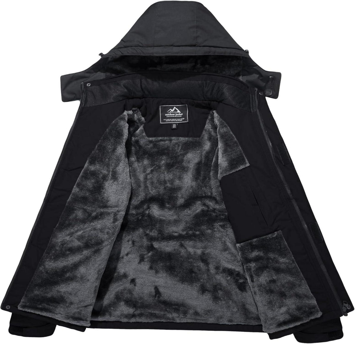 Herren Winter Skijacke Fleece Gefüttert Wasserdicht