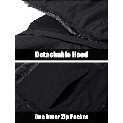 Herren Winter Skijacke Fleece Gefüttert Outdoor
