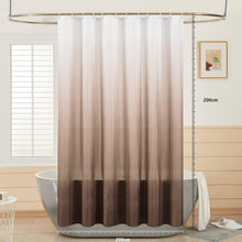 Furlinic Duschvorhang Anti-Schimmel Stoff Weiß Taupe