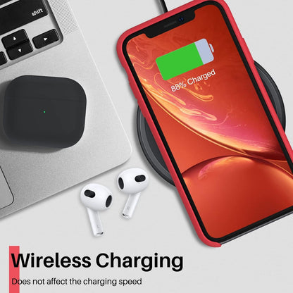 Flüssige Silikon Handyhülle für iPhone XR - Ultra Dünn - Rot