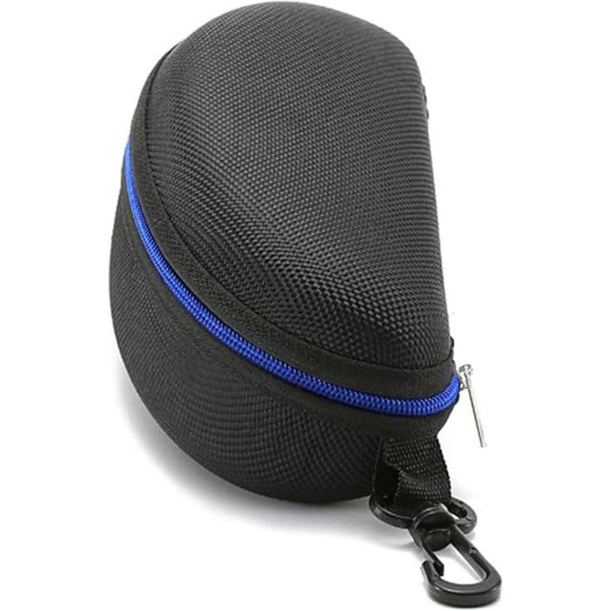 Brillenetui mit Karabiner, 3 Stück Blau