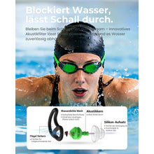 Wasserdichte Schwimm-Ohrstöpsel Set (2er Pack) - Grün Minzgrün