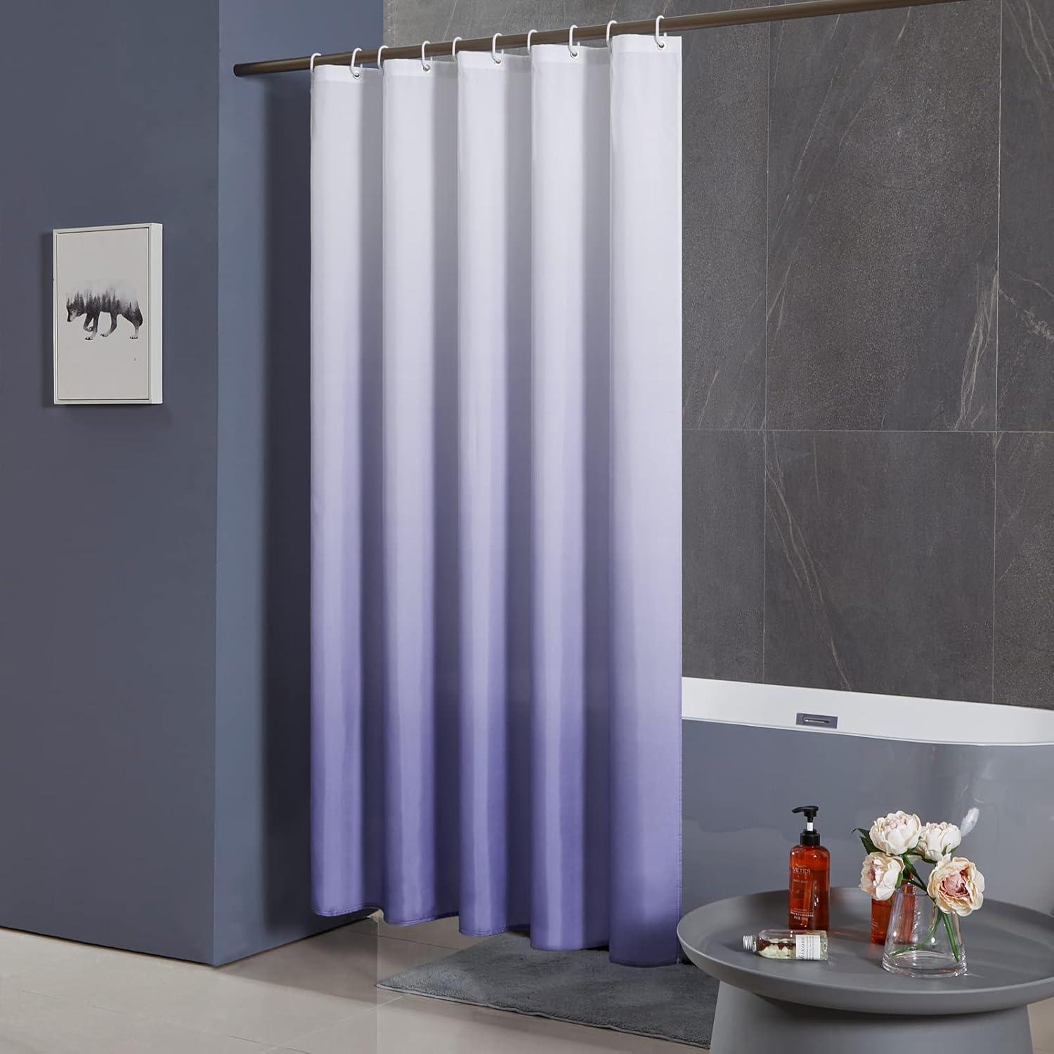 Schmaler Duschvorhang Polyester Gradient Lila