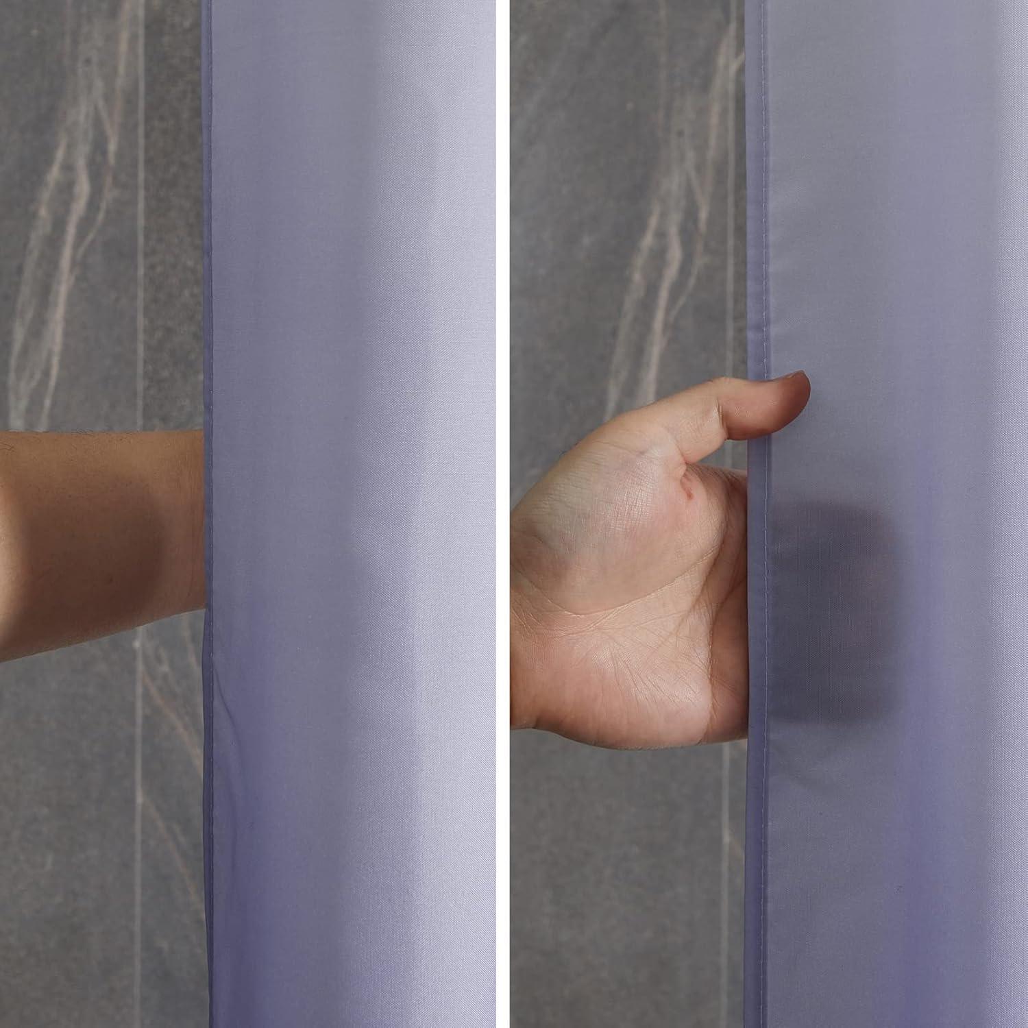 Schmaler Duschvorhang Polyester Wasserabweisend Gradient Lila 90x180