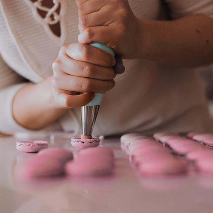 Professionelles 33tlg Spritztüllen-Set aus Edelstahl & Silikon für Cupcakes & Torten