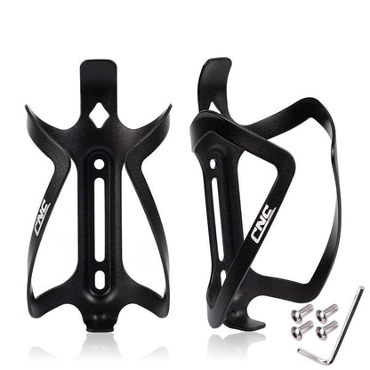 CNC Fahrrad Flaschenhalter 2er-Set, Aluminium Schwarz