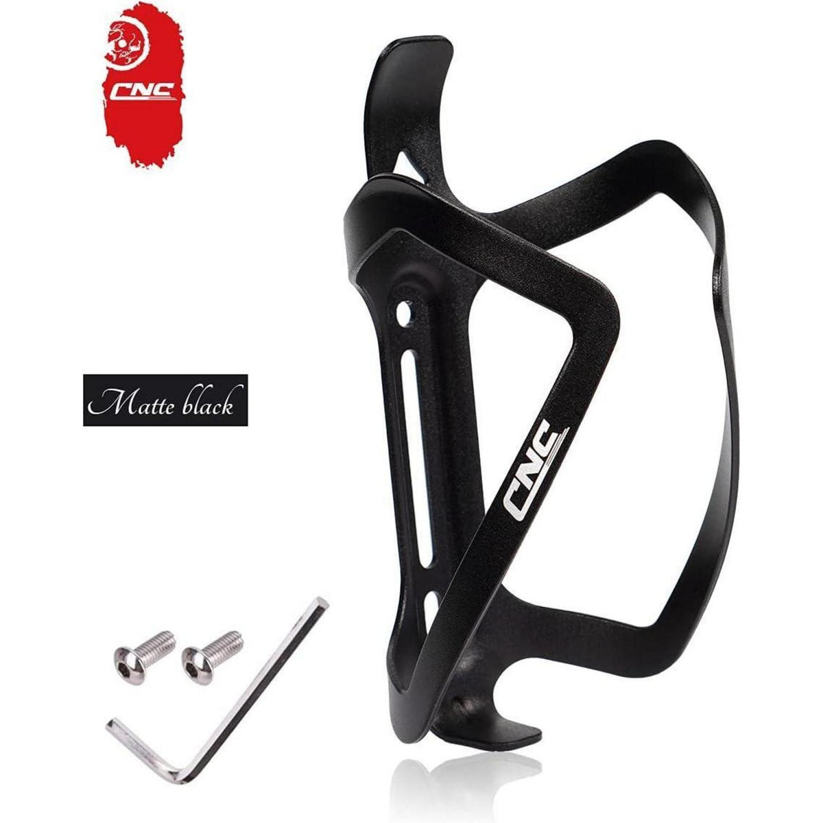 CNC Fahrrad Flaschenhalter 2er-Set, Aluminium Schwarz