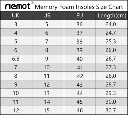 Memory Foam Einlegesohlen Damen Herren Sport Alltag Gr.36-47