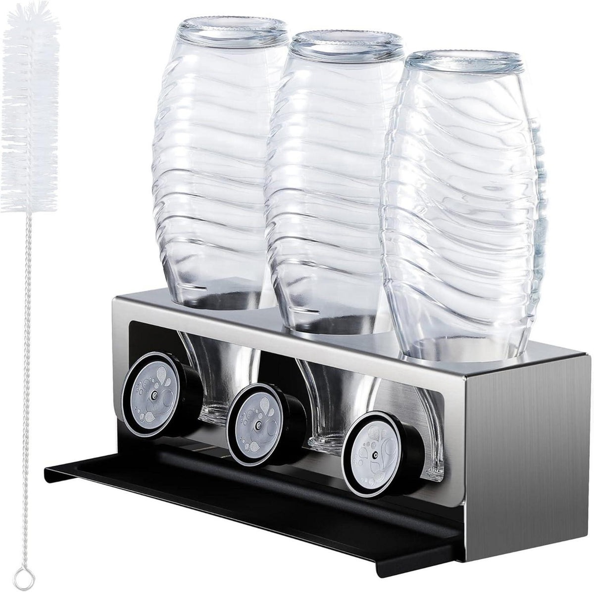 YIGII Flaschenhalter für SodaStream Premium Edelstahl Abtropfhalter