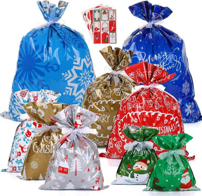 Weihnachtsgeschenktüten Geschenkbeutel Bänder