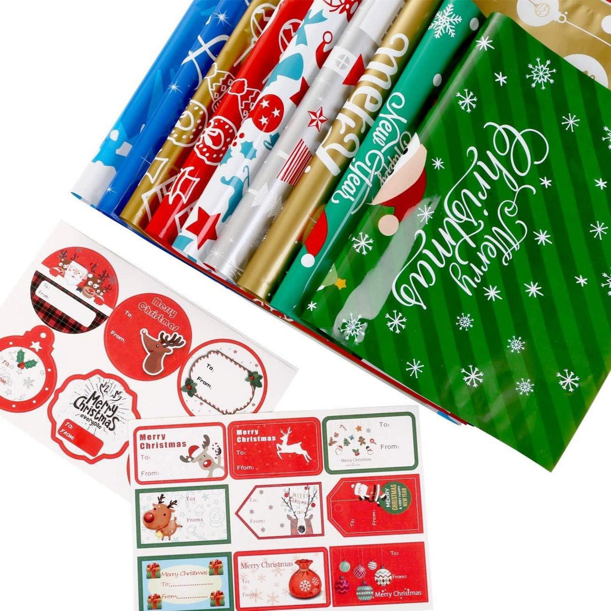 Weihnachtsgeschenktüten Geschenkbeutel Bänder
