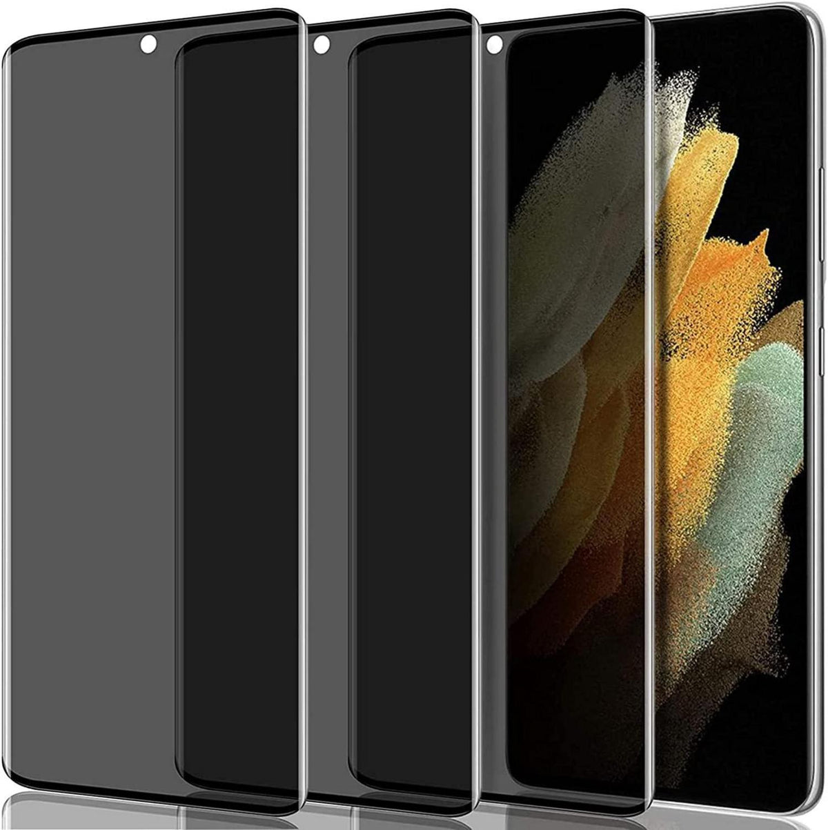 S20 Plus Sichtschutz Panzerglasfolie [3 Stück] Anti Spy 9H