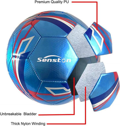 Offizieller Senston Fußball mit Ball Pumpe für Training und Wettkampf