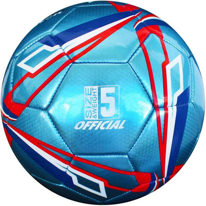 Senston Fußball Größe 5 mit Ball Pumpe Training Fussbälle Blue Size 5