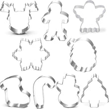 Weihnachts Ausstechformen Set 9-teilig mit 100-Pack Kekstüten