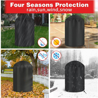 Grillabdeckung 420D Oxford-Stoff Wasserdicht 71x68cm Schutzhülle BBQ Cover