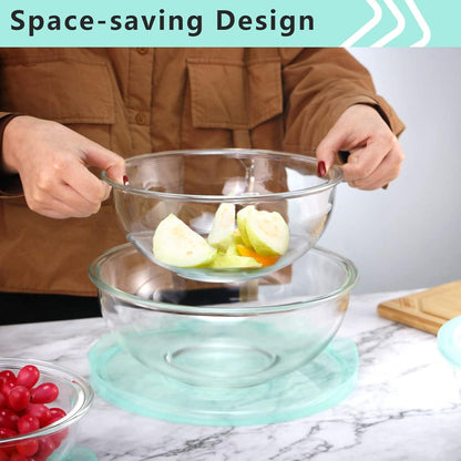 Glasschüssel Set 4tlg. (0.95L,1.5L,2.4L,3.5L) - Salatschüsseln