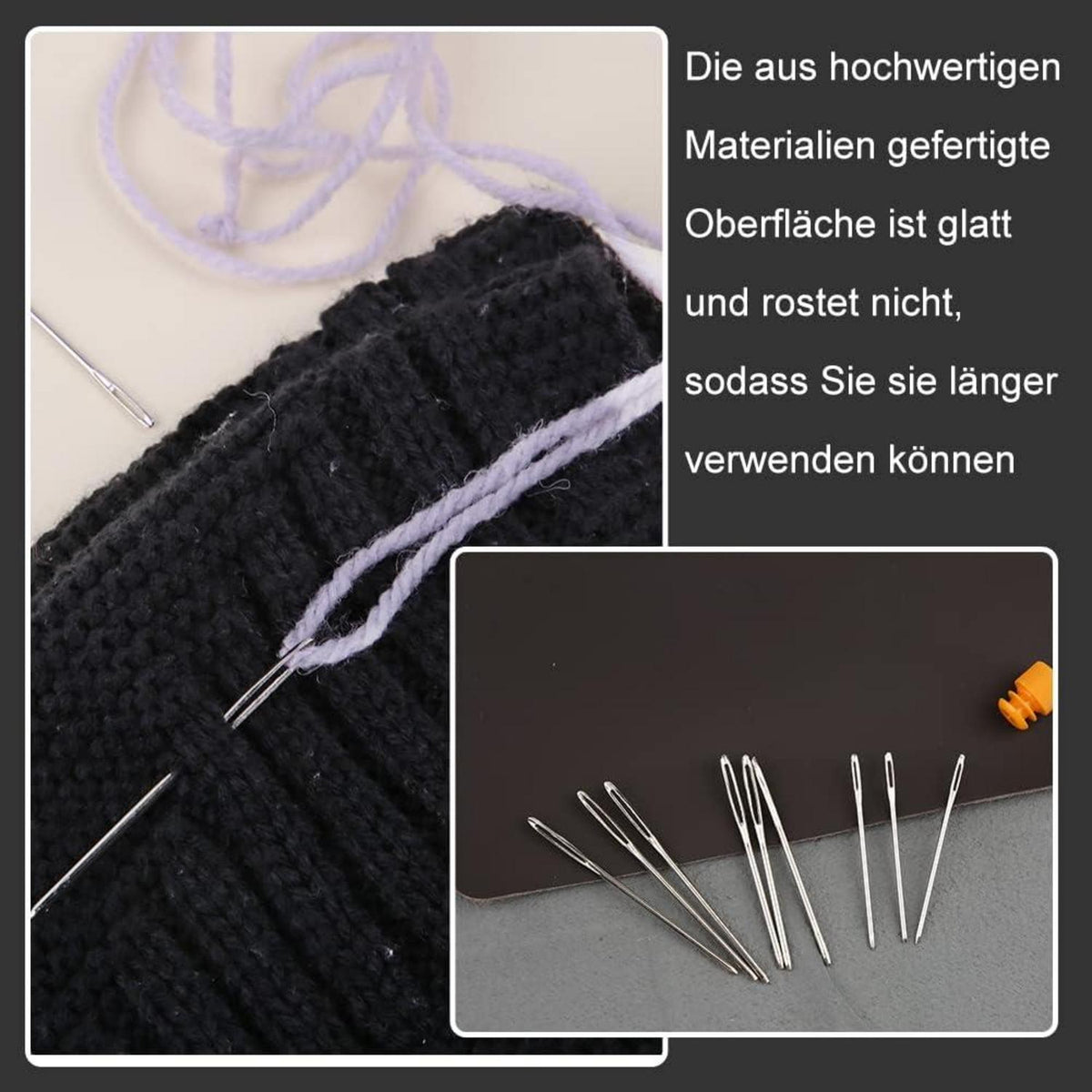Nähnadeln Set Nähen Nadeln Große Augen Leder Handwerk