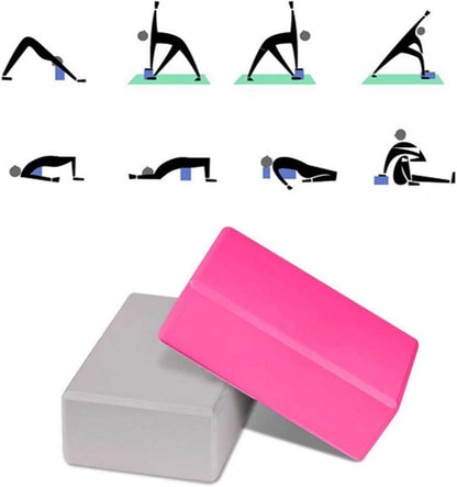 Yoga-Block-Set rutschfest hochdichte EVA-Schaum Blöcke Yoga-Gurt Balance