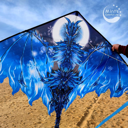 Großer Beach Drachen für Kinder & Erwachsene – 100m Leine