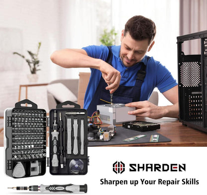 Präzisions Schraubendreher Set 122 in 1 Mini Werkzeug Kit Torx T2 T5 T6 T8 T9,Ergonomischer Griff, Magnetische Spitzen, Aufbewahrungsbox9230