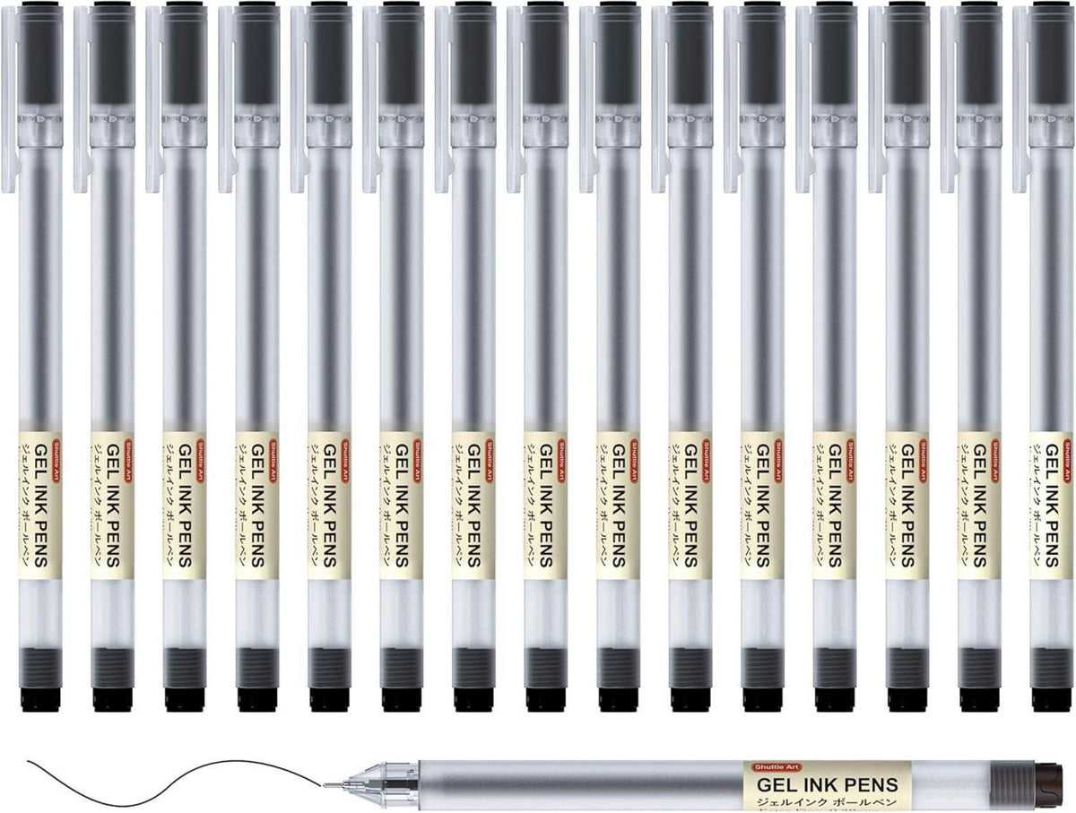 15 ultradünne japanische Gelstifte für Journaling und Zeichnungen in