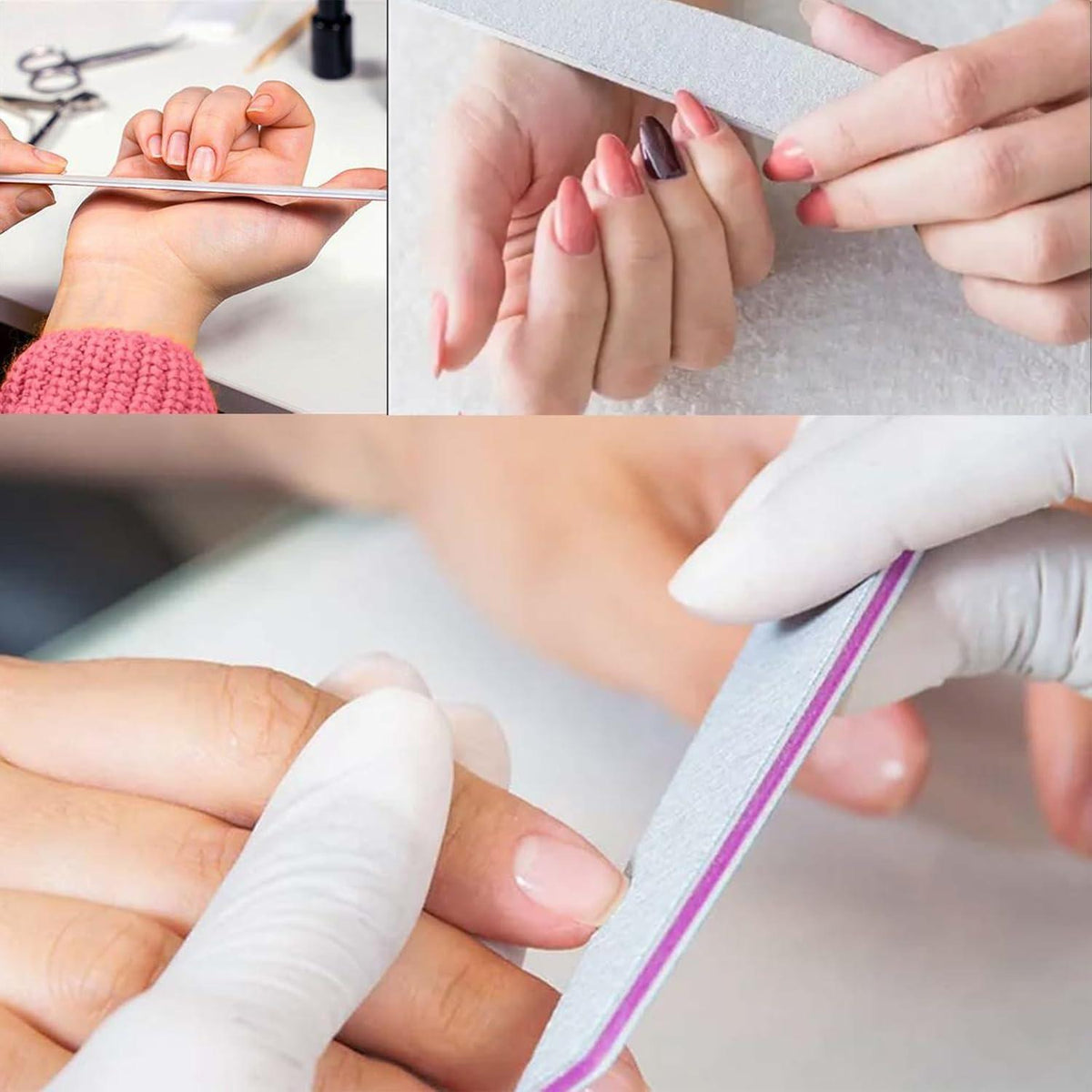 Nagelfeilen Set 50pcs Profi 100/180 für Nagelpflege