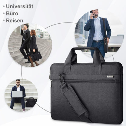 Voova Laptoptasche 15,6 16 Zoll Wasserdicht Stoßfest Umhängetasche