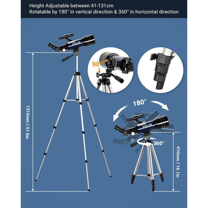 Teleskop Astronomie 70mm Vollständig Beschichtete Linse 3X