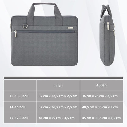 Voova Laptoptasche 17-17,3 Zoll Wasserdicht Stoßfest