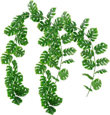 Künstliche Tropische Palmblätter Girlande 2er Pack 180cm